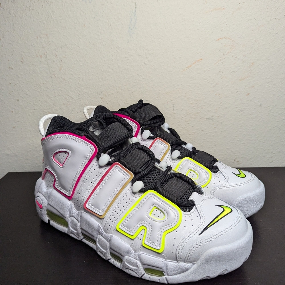 Nike Women's Air More Uptempo Electric Sneakers Shoes FD0865 100 - Picture 4 of 10